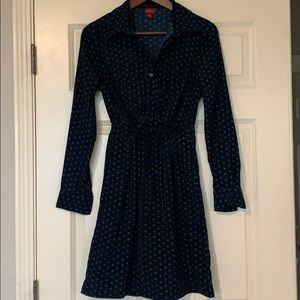 Merona shirt dress cinch tie waist, worn once!